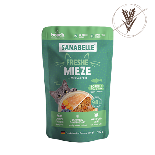 Freshe Mieze Forelle, Pute & Huhn