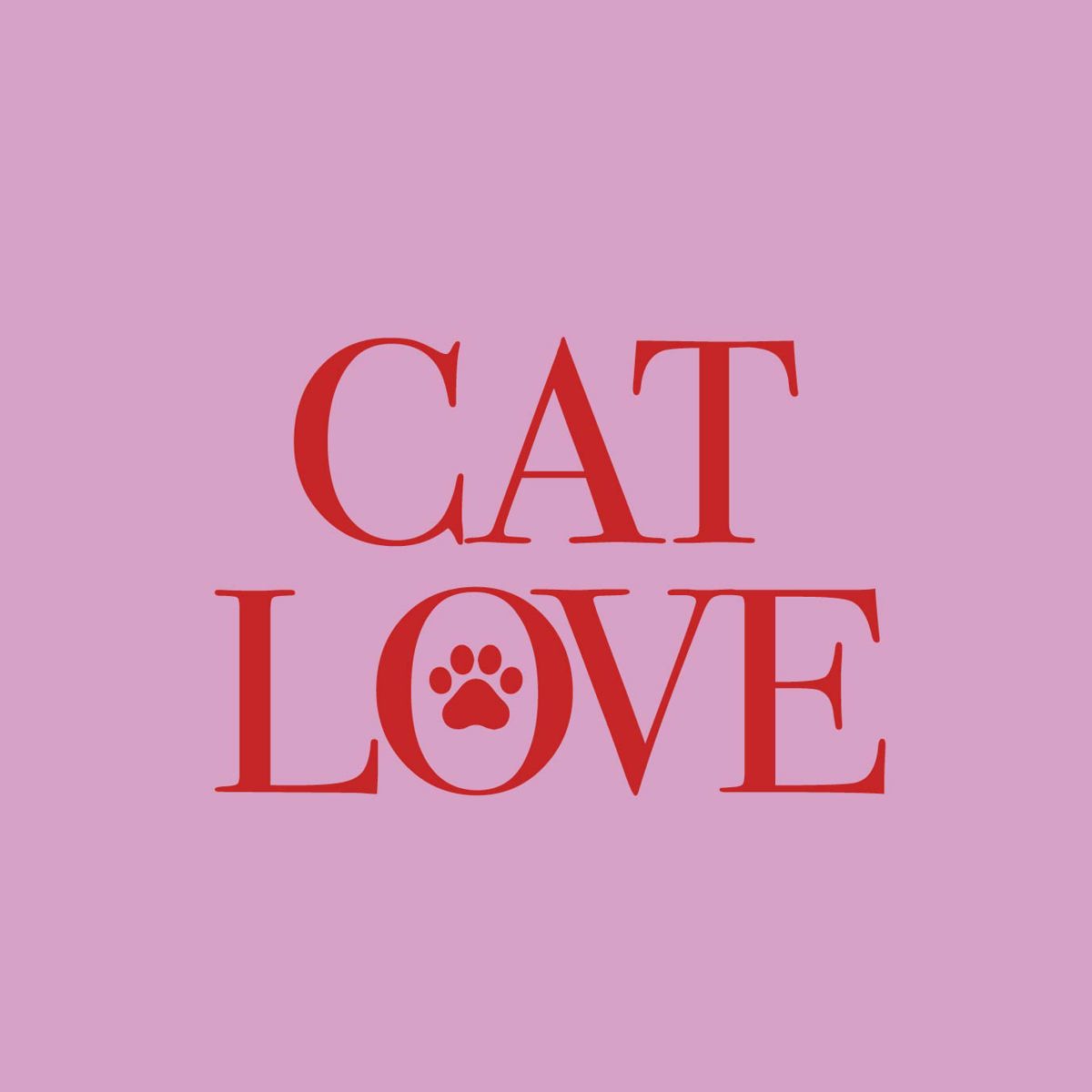 Cocktailserviette Cat Love