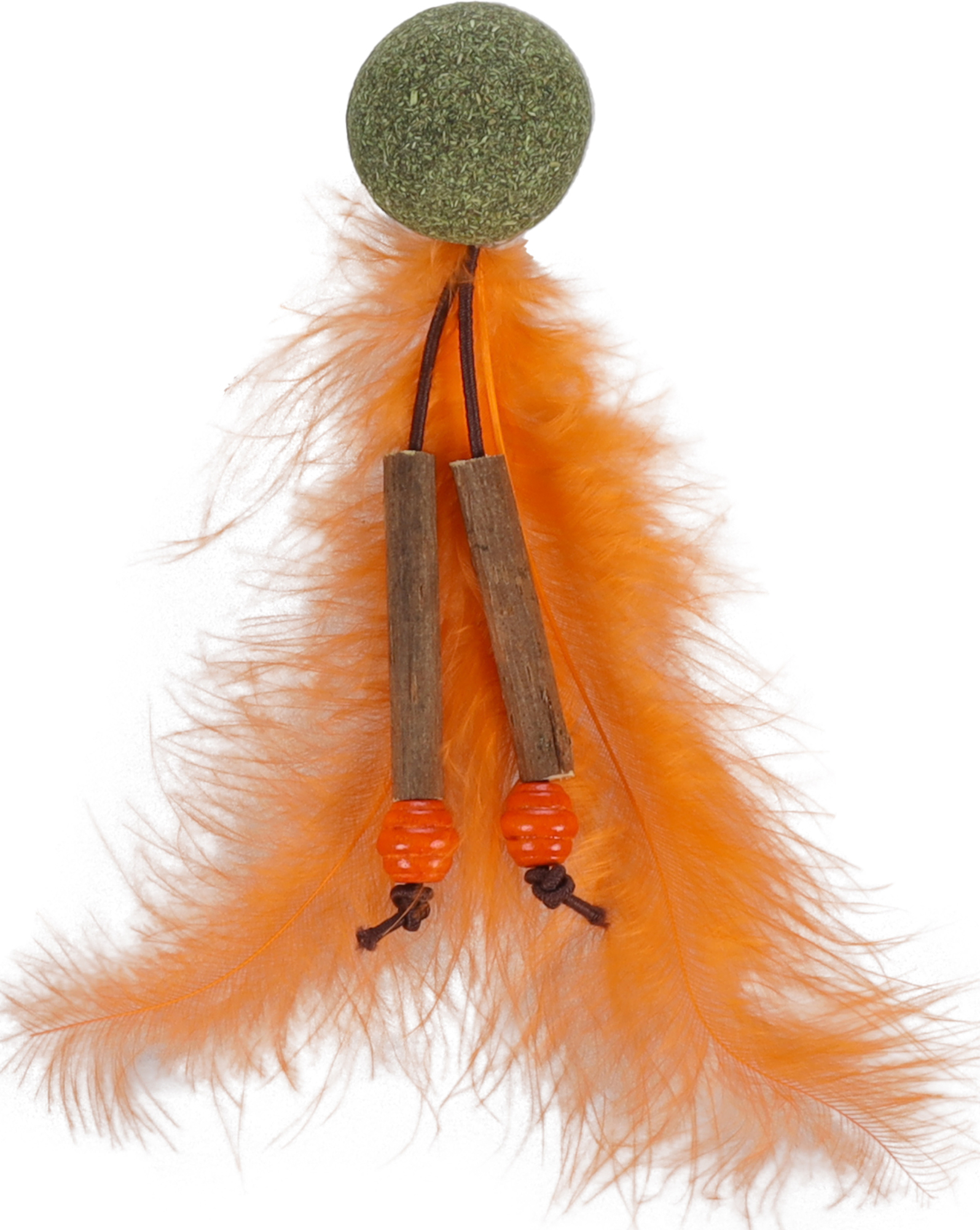 Spielball mit Matatabi, Catnip und Federn