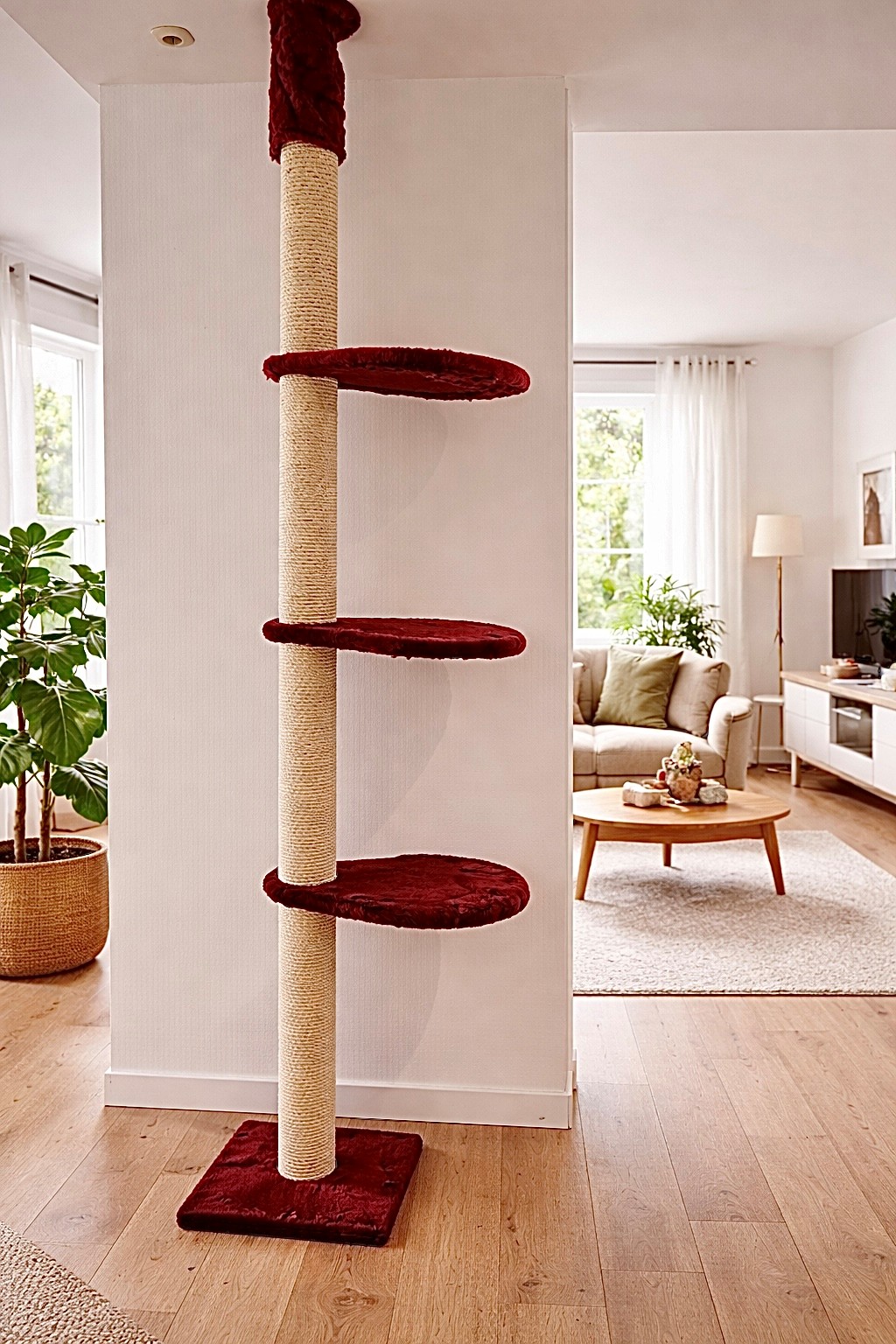 Kratzmodell Ovalo dunkelrot