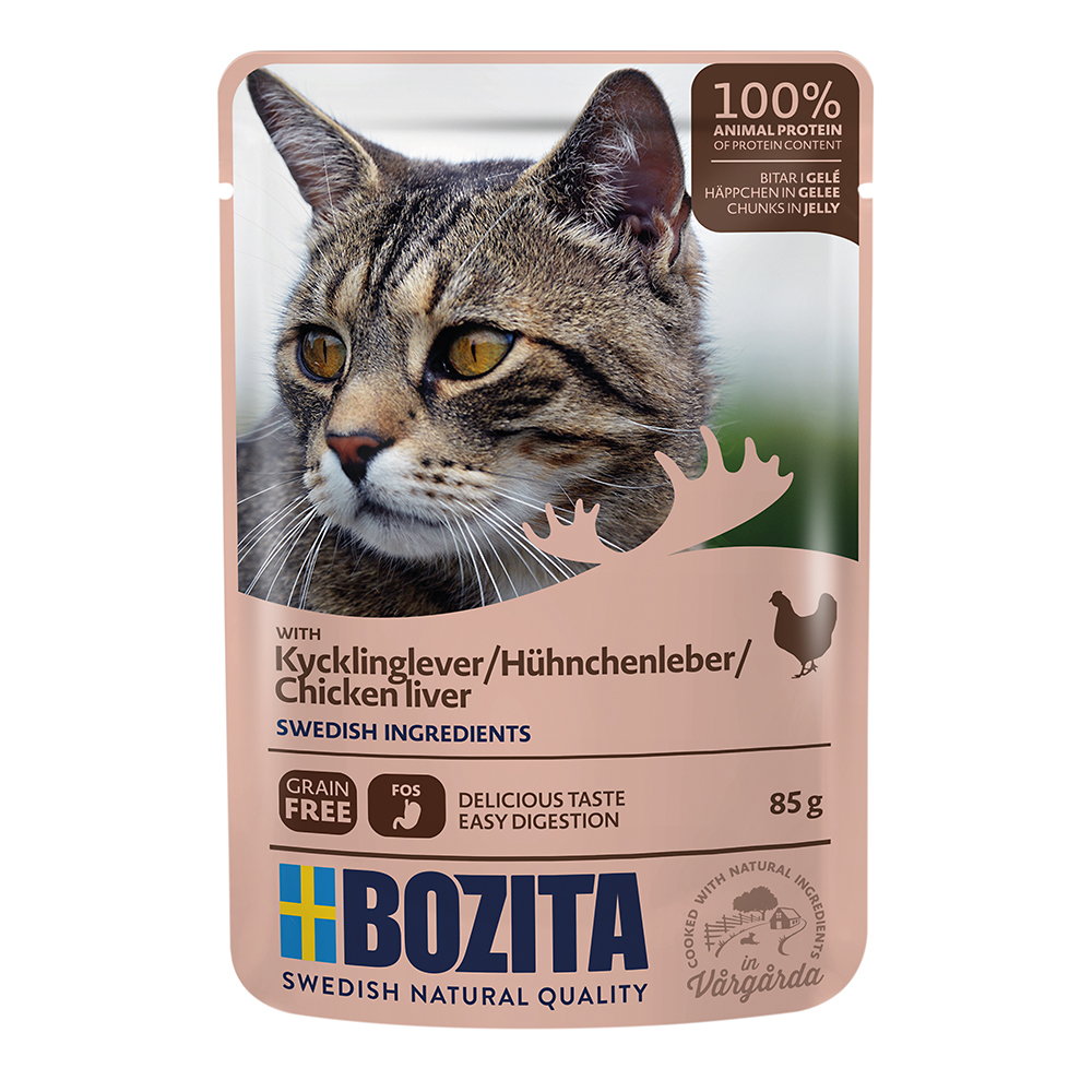 Bozita Hühnchenleber in Jelly im Pouchbeutel