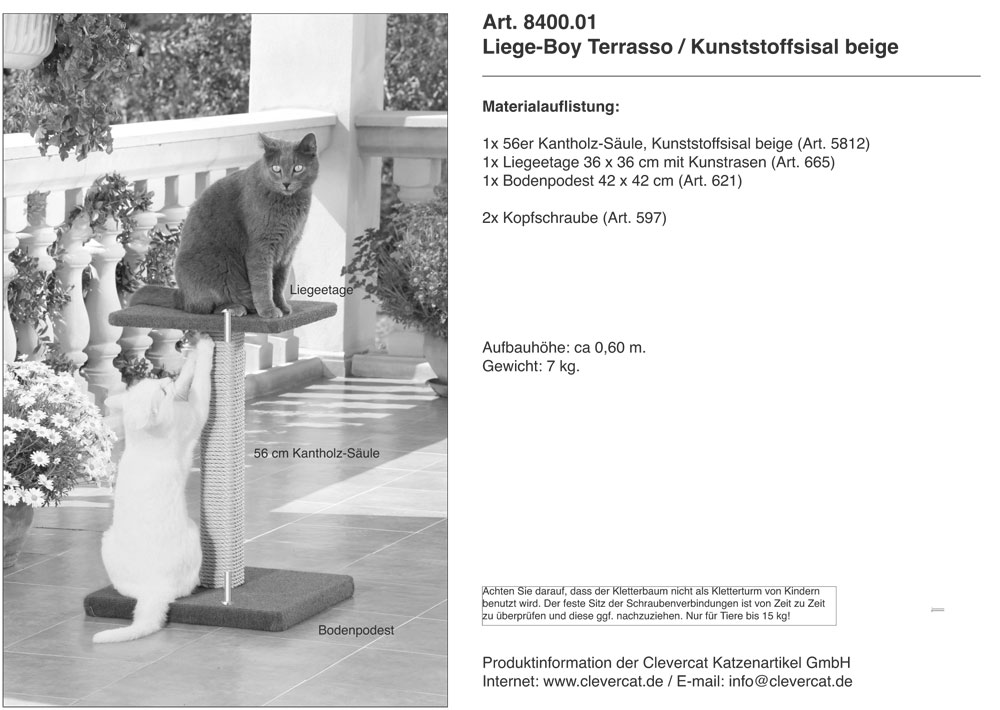 Kratzbaum Liege-Boy Terrasso