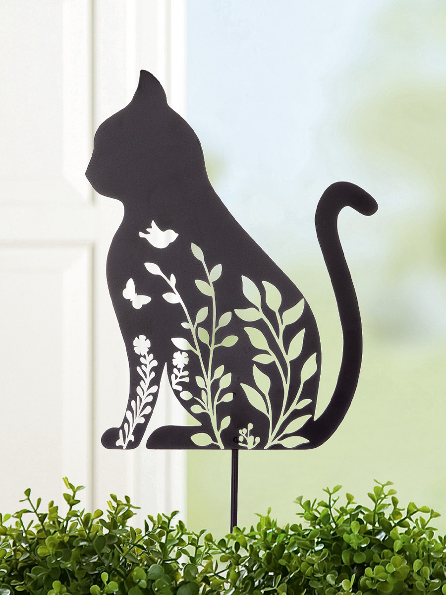 Gartenstecker Katze