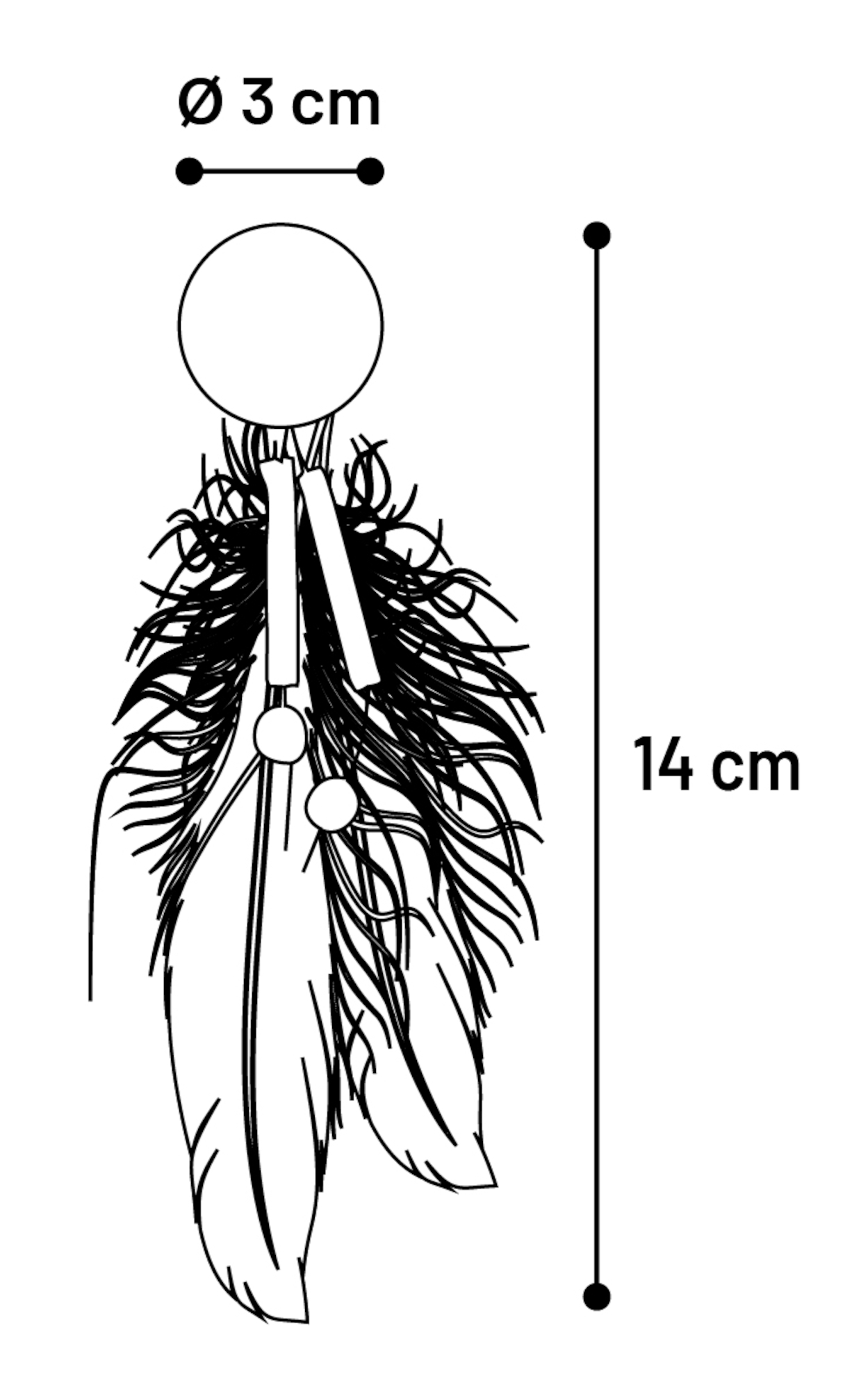 Spielball mit Matatabi, Catnip und Federn