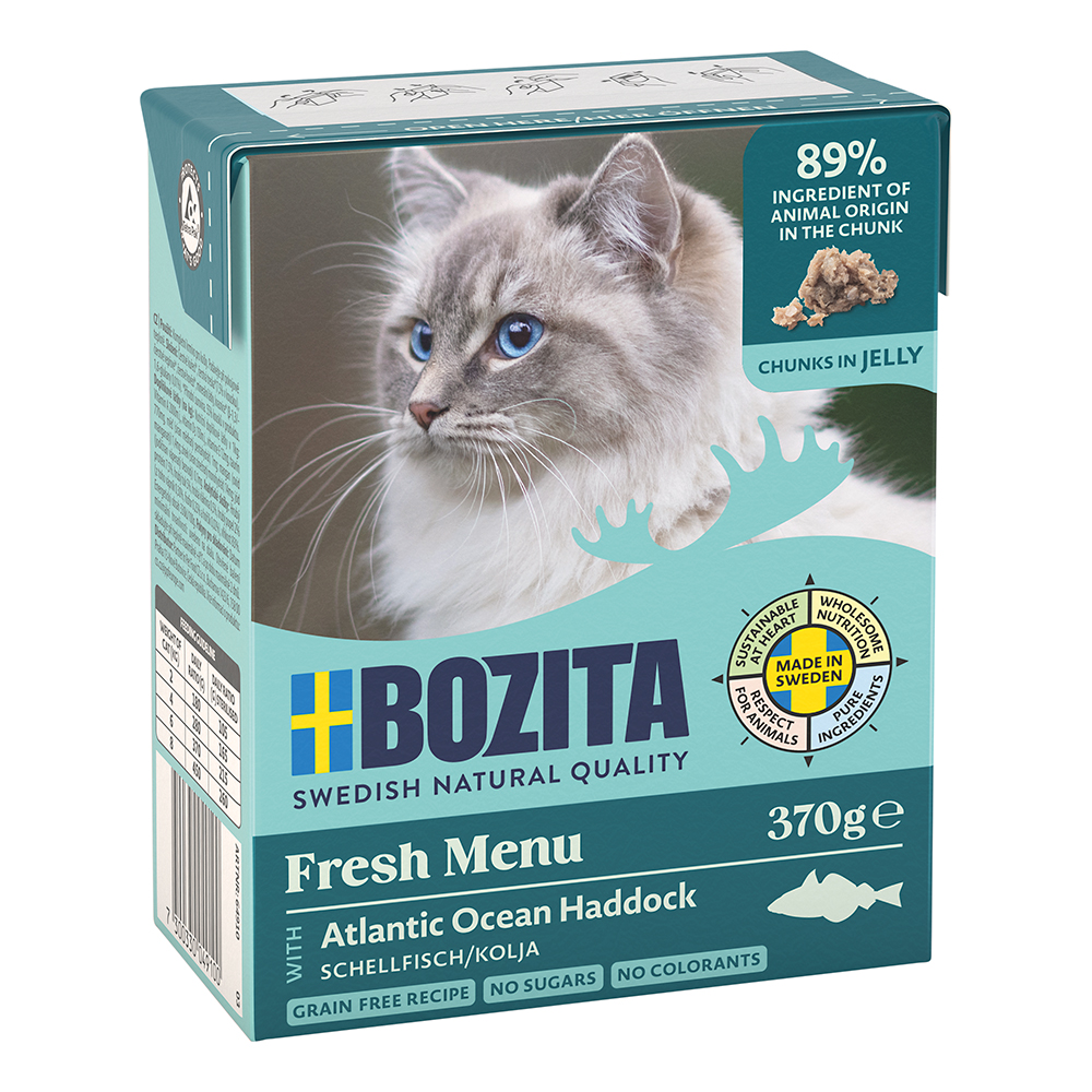 Bozita in Gelee mit Schellfisch