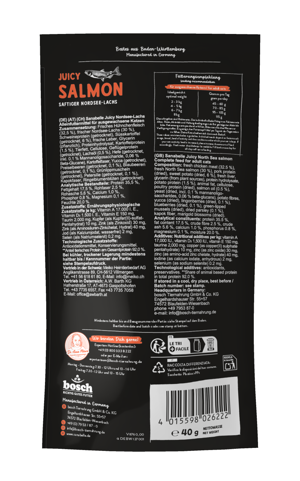 Sanabelle Juicy Salmon - saftiger Nordsee Lachs
