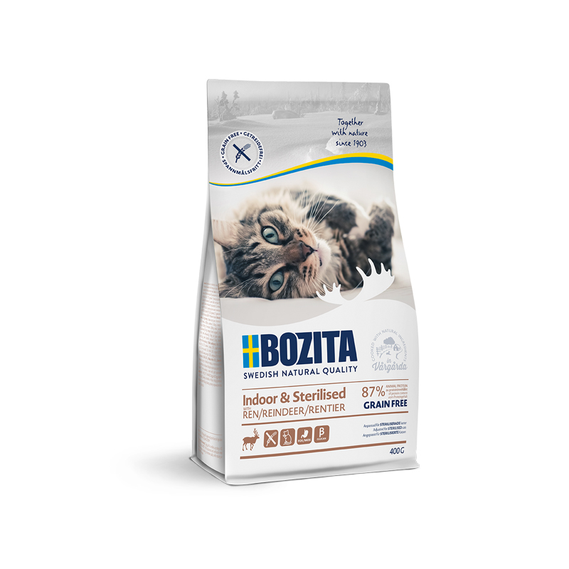 Bozita Indoor & Sterlized Rentier - getreidefrei