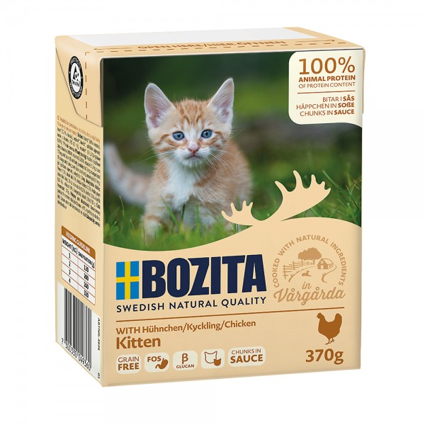 Bozita Kitten - Häppchen in Sauce mit Hühnchen